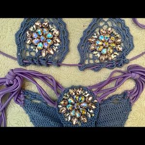 Bikini Crush Swimwear Competition Bikini - Crochet Purple - New!! 👙💎